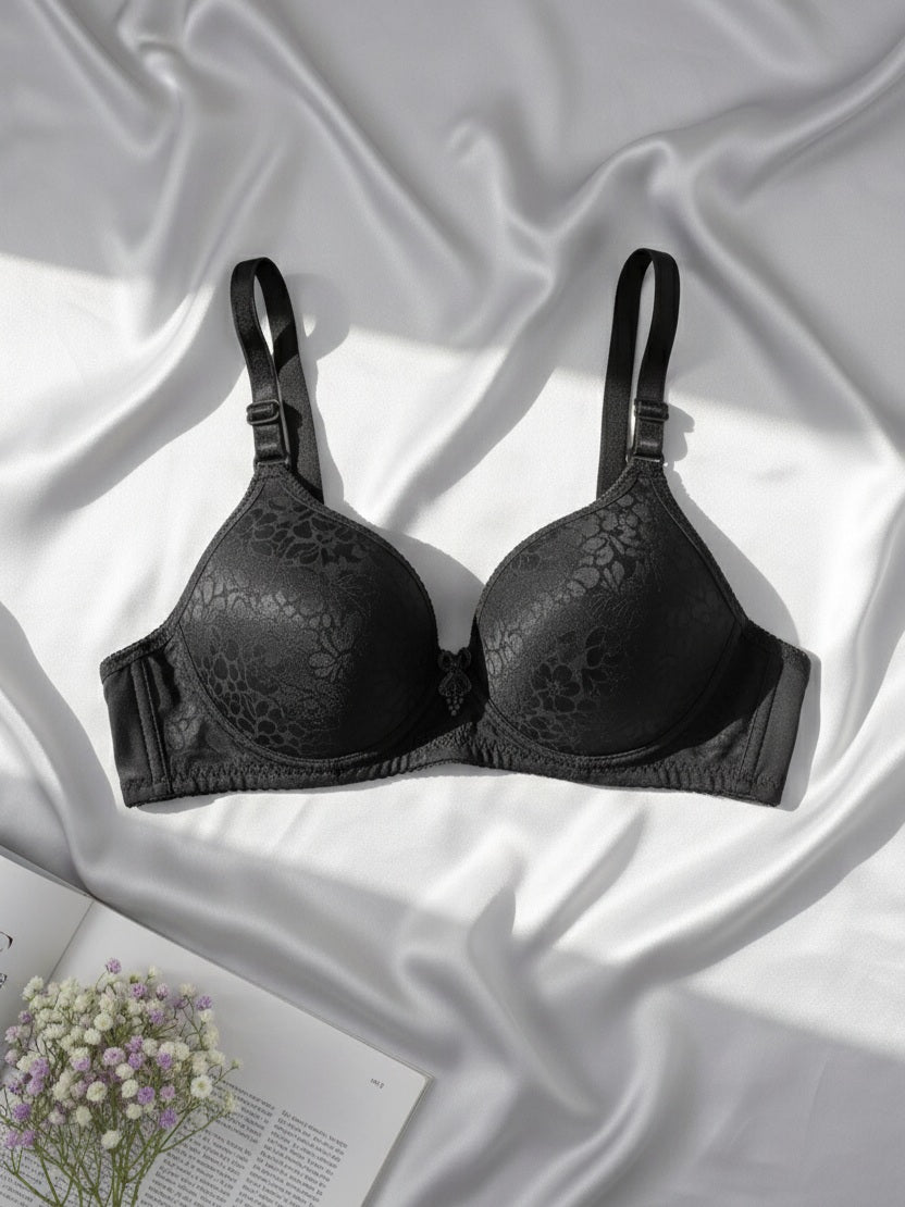 Daily Wear Padded Bra - Multi Design - Random Color (Pack of 4)