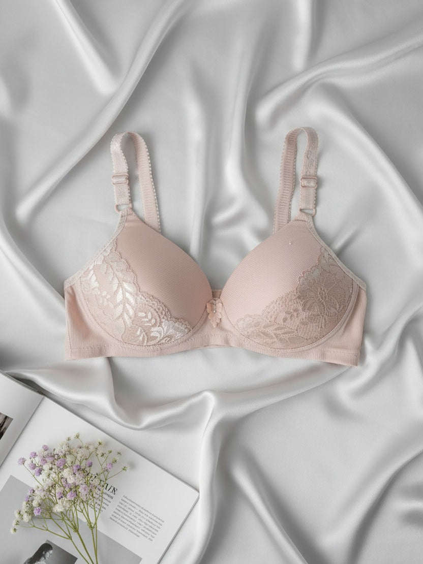 Daily Wear Padded Bra - Multi Design - Random Color (Pack of 4)