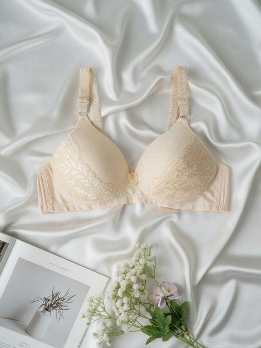 Daily Wear Padded Bra - Multi Design - Random Color (Pack of 4)