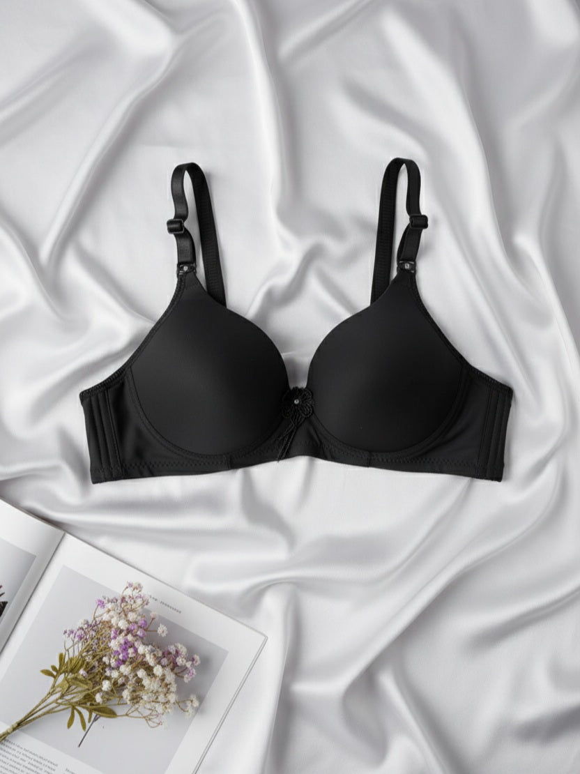 Daily Wear Padded Bra - Multi Design - Random Color (Pack of 4)