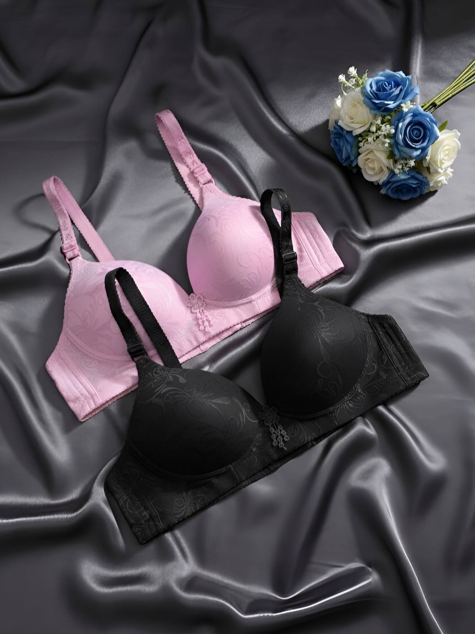 Daily Wear Padded Bra - Multi Design - Random Color