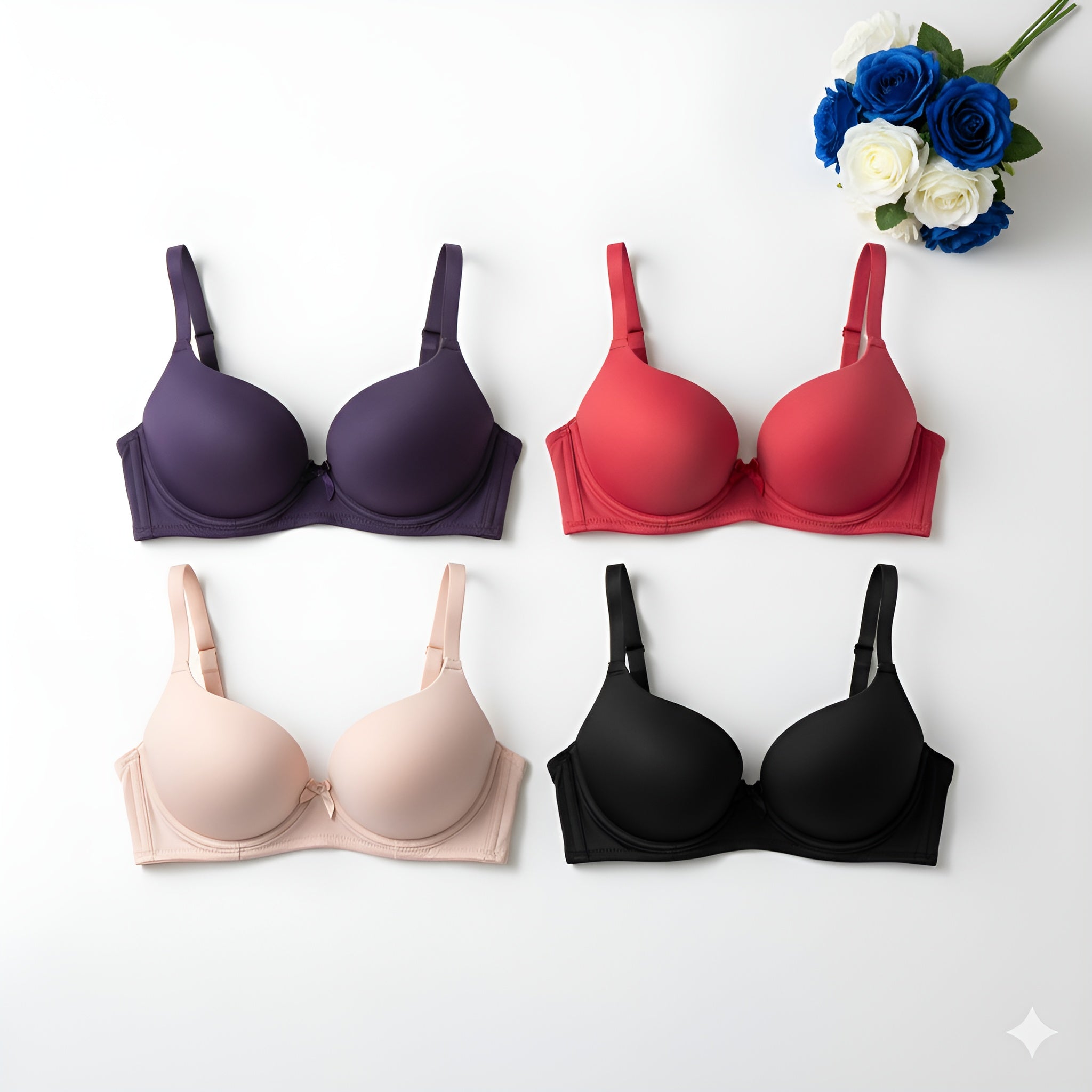 Daily Wear Padded Bra - Multi Design - Random Color